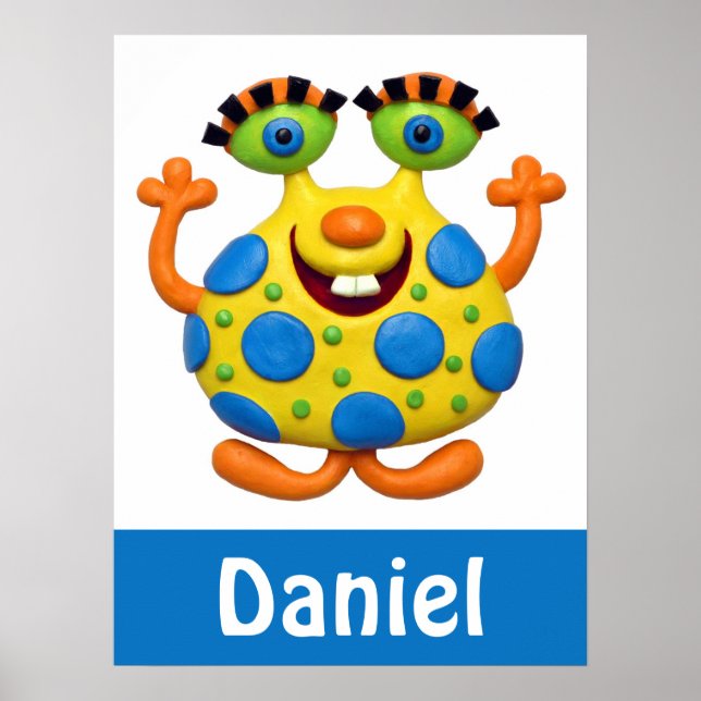 Pôster Monstro Amarelo Detectado (Frente)