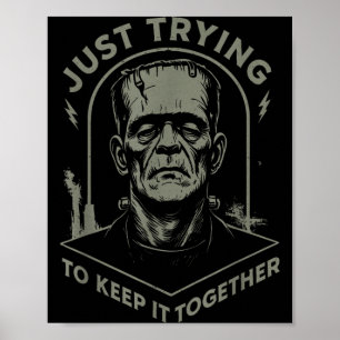 Poster Monstro Antigo Só Tentando se Manter Firme