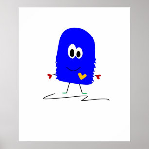 Pôster Monstro Azul