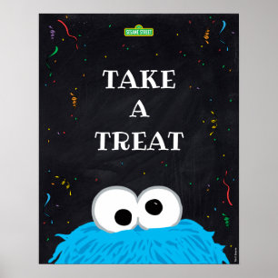 Poster Monstro de cookies Tome primeiro aniversario A T