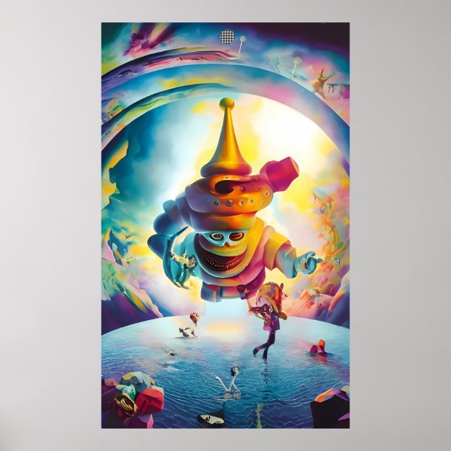 Poster Monstro de Festas de Ano Novo (Frente)