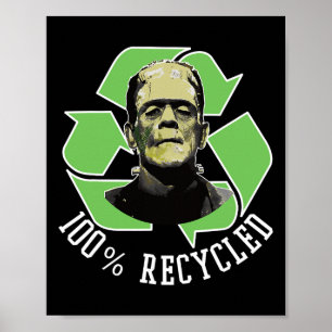 Poster Monstro de Frankenstein - 100% Reciclado S Funny H