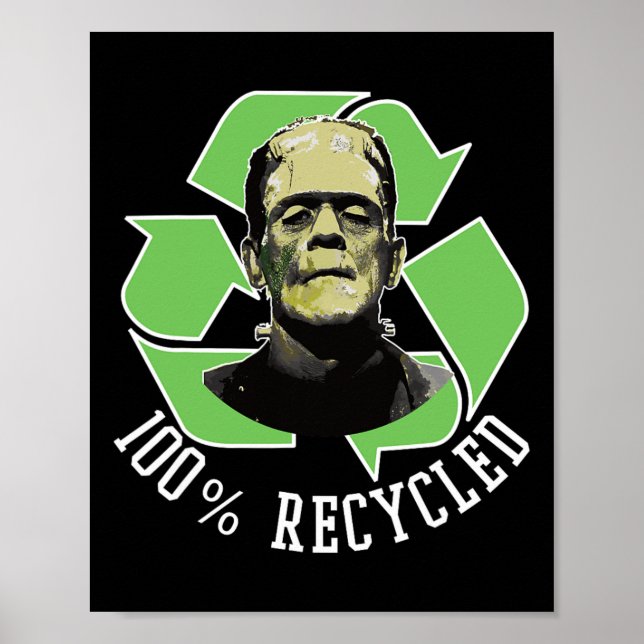 Poster Monstro de Frankenstein - 100% Reciclado S Funny H (Frente)