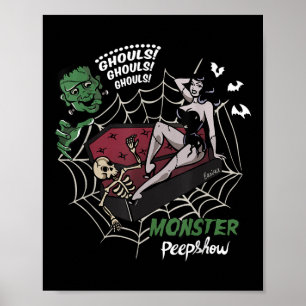 Poster Monstro de Frankenstein engraçado Amantes do Monst
