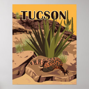 Poster Monstro de Gila de 20" x 16"