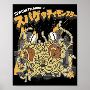 Poster Monstro de macacos-macarrão