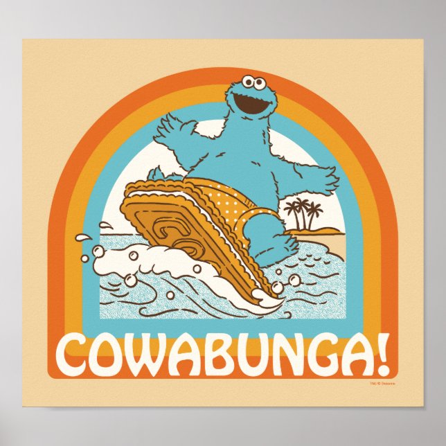Poster Monstro do Biscoito Cowabunga! (Frente)