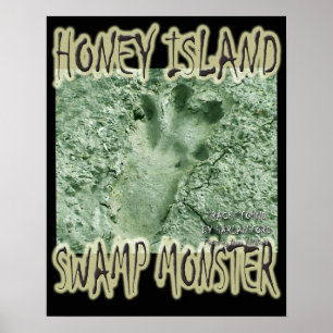 Poster Monstro do Swamp da Ilha Honey Island