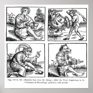 Pôster Monstro nascidos do dilúvio