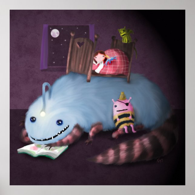 Pôster Monstro Sob A Cama (Frente)