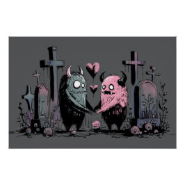 Pôster Monstros apaixonados