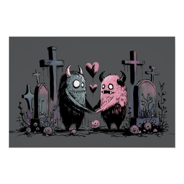 Pôster Monstros apaixonados (Frente)