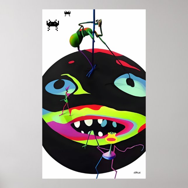Poster Monstros de Estresse Autogerados (Frente)