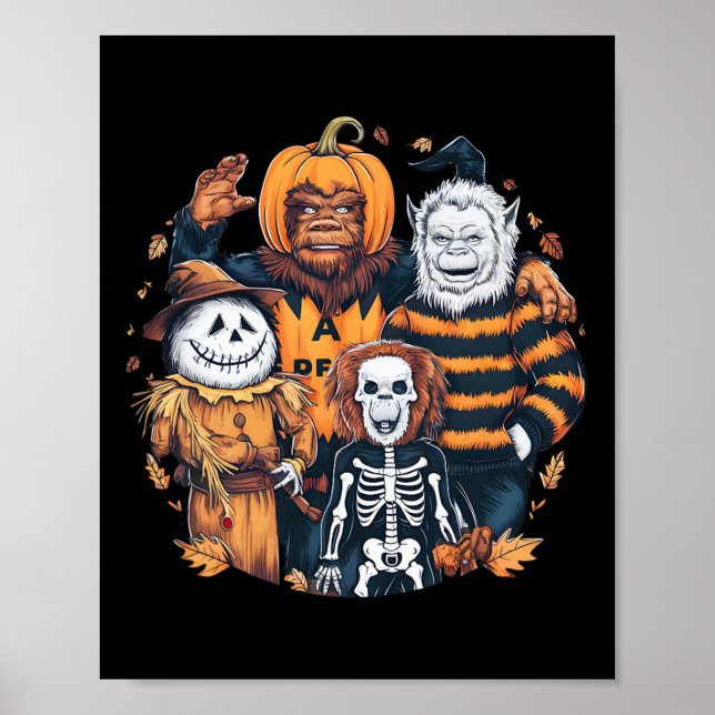 Poster Monstros E Amigos Em Figurinos Querem Hallo (Frente)