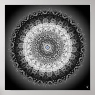 Poster Monstros Mandala (corujas, gorilas e homunculi)