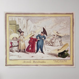 Pôster Monstruosidades juvenis, 1825