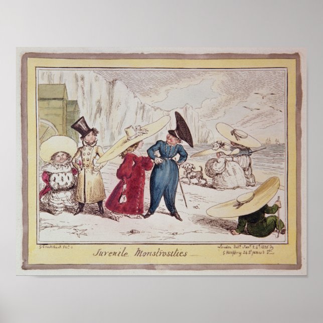 Pôster Monstruosidades Juvenis, 1825 (Frente)
