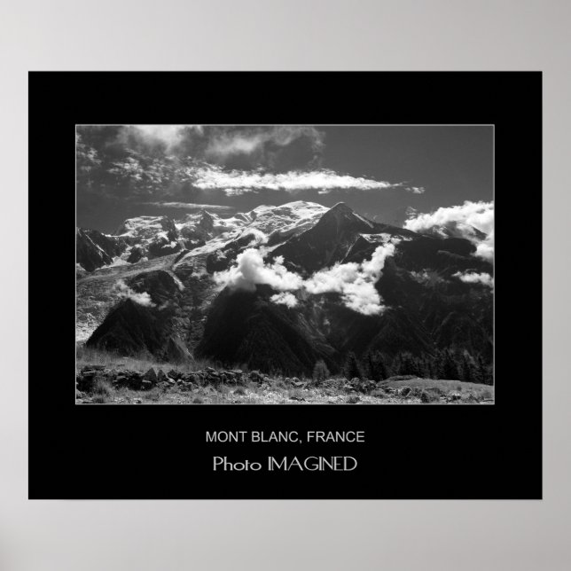 PÔSTER MONT BLANC, CHAMONIX, FRANÇA (Frente)