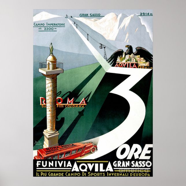 POSTER MONT GRAN SASSO (Frente)