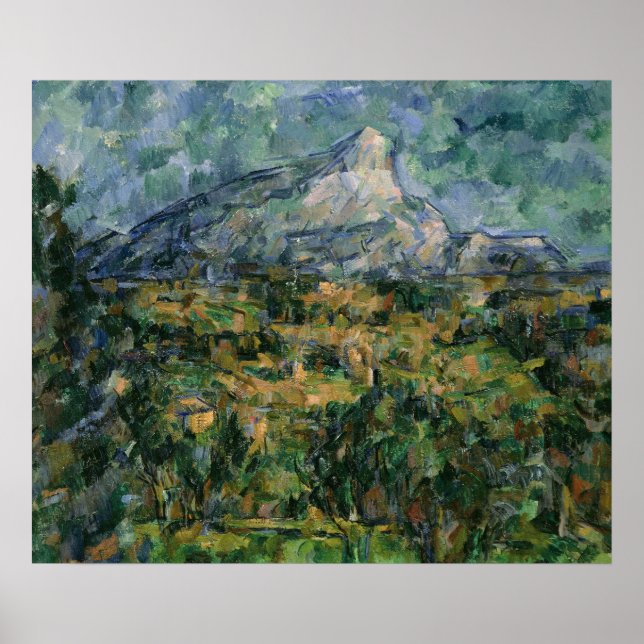 Pôster Mont Sainte-Victoire, 1904-05 (Frente)