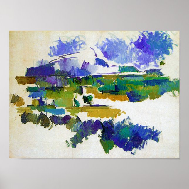 Poster Mont Sainte-Victoire, Paul Cezanne (Frente)