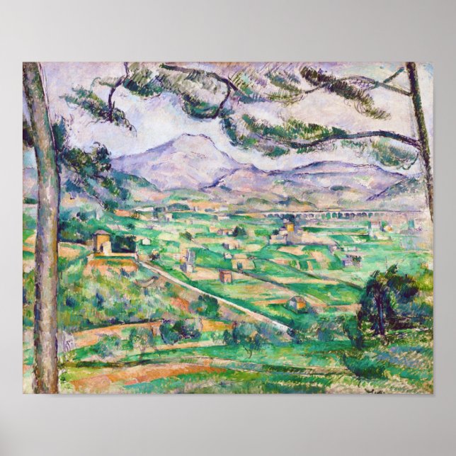 Poster Mont Sainte-Victoire, Paul Cezanne (Frente)