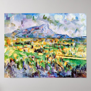 Poster Mont Sainte-Victoire, Paul Cezanne