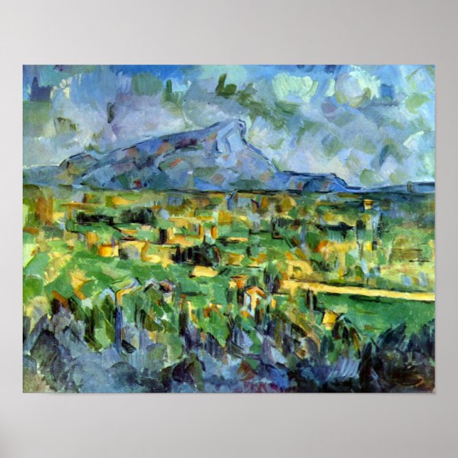 Pôster Mont Sainte-Victoire por Paul Cezanne (Frente)