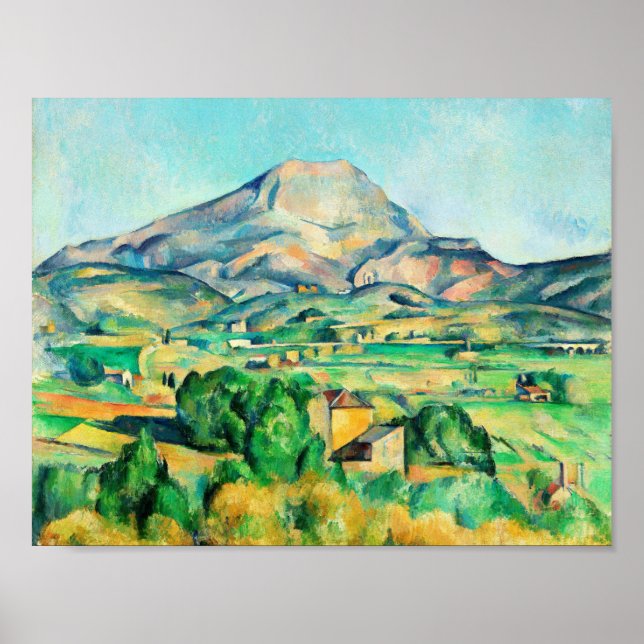 Poster Mont Sainte-Victoire por Paul Cezanne (Frente)