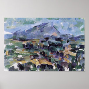 Poster Mont Sainte-Victoire por Paul Cézanne (a melhor