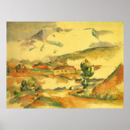 Pôster Mont Sainte Victoire, por Paul Cezanne, Vintage Ar
