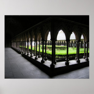 Pôster Mont-St.-Michel Cloister