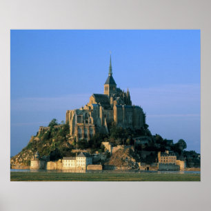 Poster Mont St Michel, Mancha, Normandia, França