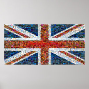 Pôster Montagem de Union Jack