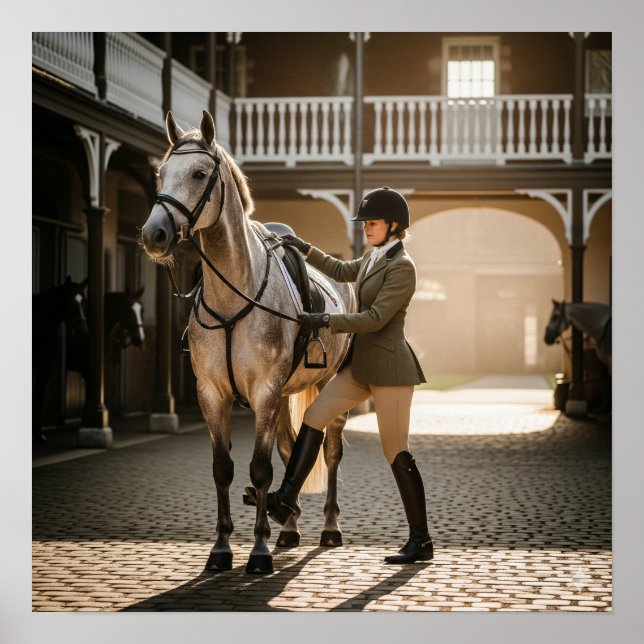 Poster Montagem do Cavalo (Frente)