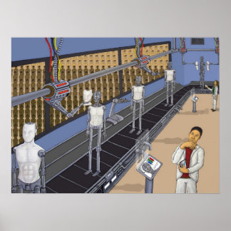 Pôster Montagem Robot