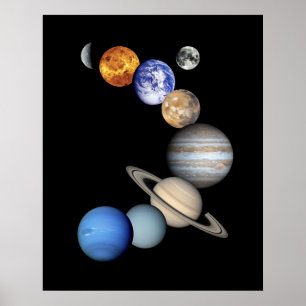 Poster Montagem solar de Sytem