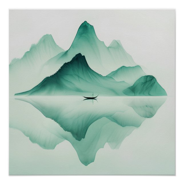 Pôster Montagne Brumeuse (Frente)