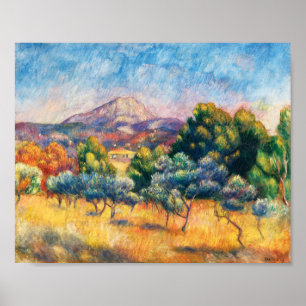 Poster Montagne Sainte-Victoire (Paysage)
