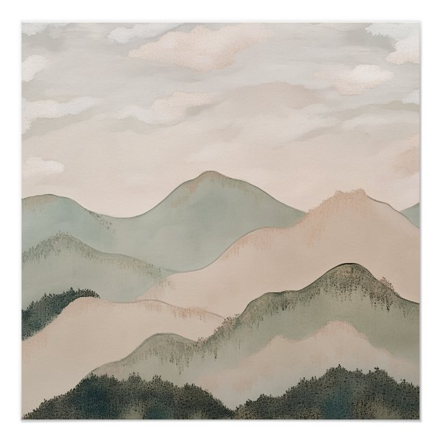 Pôster Montagnes Serein (Frente)