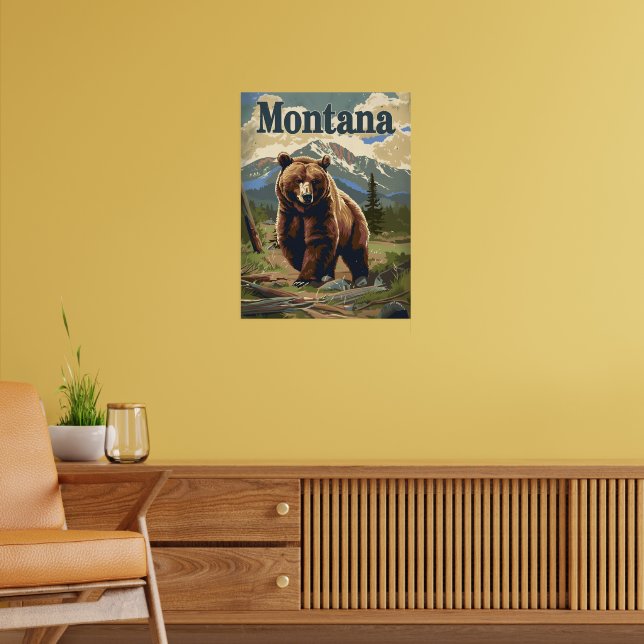 Poster Montana Brown Bear (Sala de Estar 2)