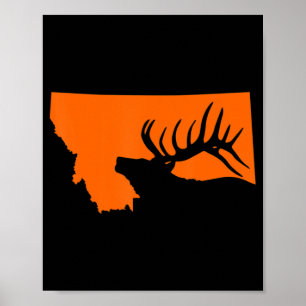 Poster Montana Elk Hunting