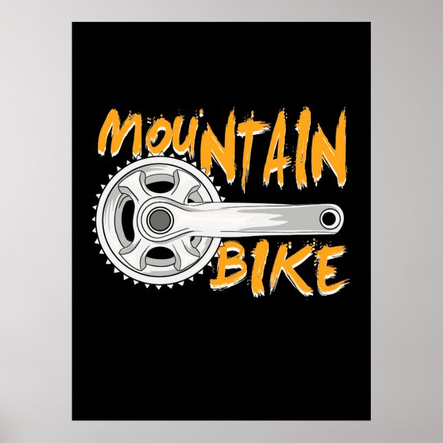 Poster Montanha Bike Art (Frente)