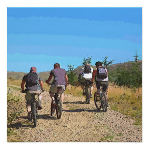 PÔSTER MONTANHA BIKING