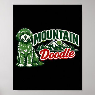 Poster Montanha Bonita Doodle Vintage Retro Aventura ao A