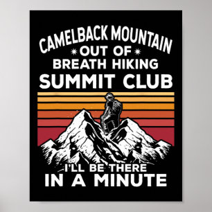 Poster Montanha Camelback Sem Fôlego Pela Trilha Até o To
