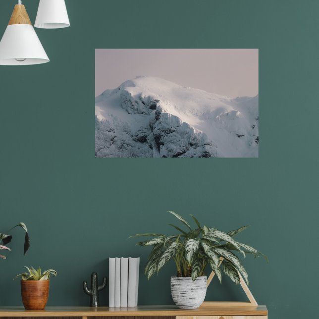 Poster Montanha coberta de neve (Sala de Estar 1)