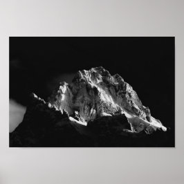 Poster Montanha coberta pelo Sol