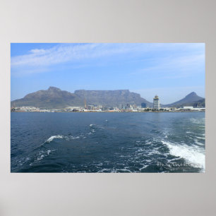 Pôster Montanha da mesa e Cape Town, ZA