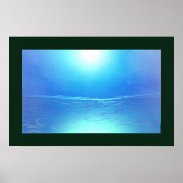 Poster Montanha de Água (Borda Escura) (Frente)